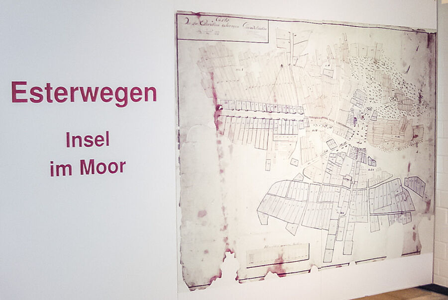 Eingangsbereich zur Ausstellung "Esterwegen im Moor"