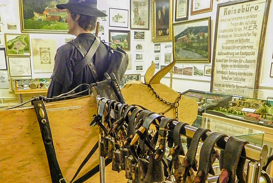 Waldwirtschaft hatte früher große Bedeutung für die Einwohner, Blick in die Ausstellung