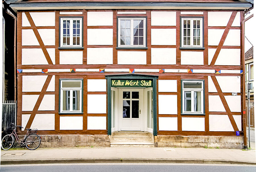 Außenansicht der Kulturwerkstadt Burgdorf - Fachwerkhaus