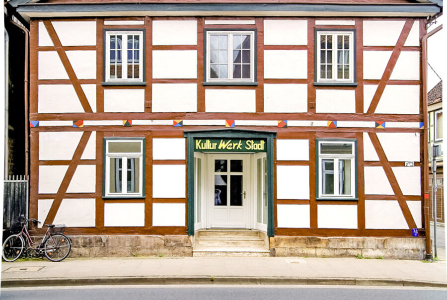 Außenansicht der Kulturwerkstadt Burgdorf - Fachwerkhaus