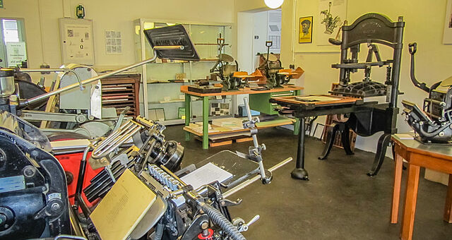 Über 200 Jahre alte Druckmaschinen im Hamelner Druckerei Museum
