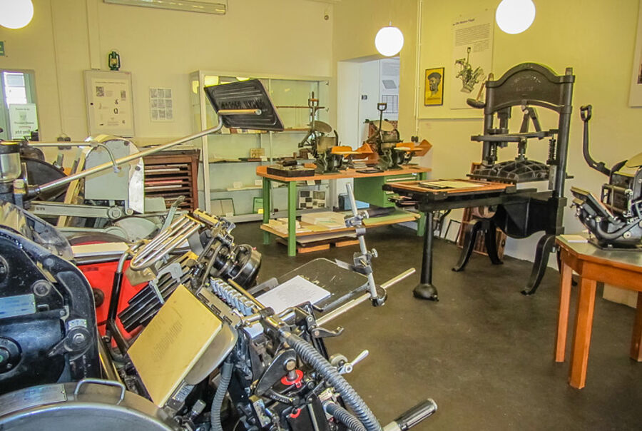 Über 200 Jahre alte Druckmaschinen im Hamelner Druckerei Museum