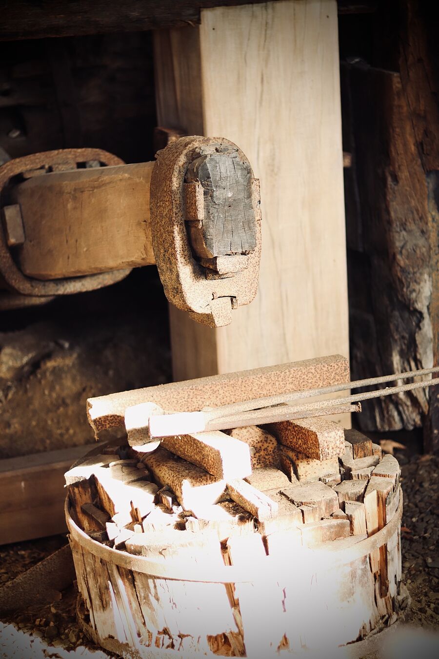 Detailansicht im Freigelände des Oberharzer Bergwerksmuseums