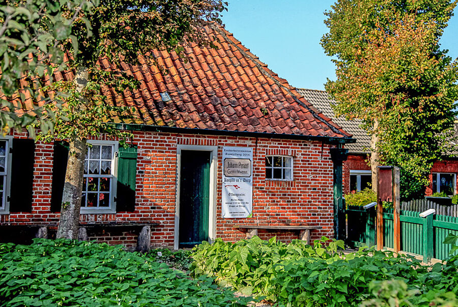 Außenansicht des Landarbeiterhauses Suurhusen