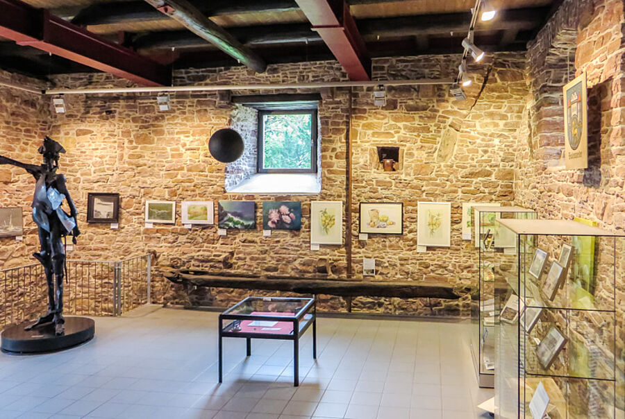 Blick in die Ausstellung des Münchhausen-Museums Bodenwerder